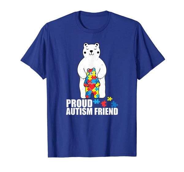 

Proud Friend Bear Autism Awareness T-Shirt Love Autistic, Mainly pictures