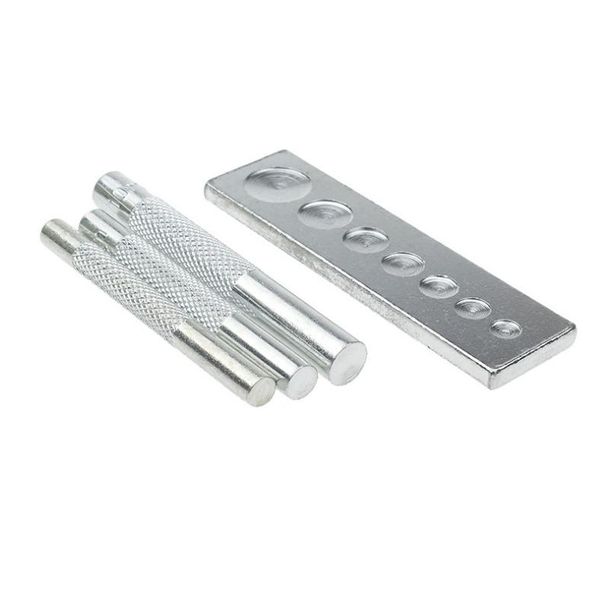 

6/8/10mm leather flat rivets puncher punk shoes bags belts garment leather craft rivets punch sewing tools r1, Black