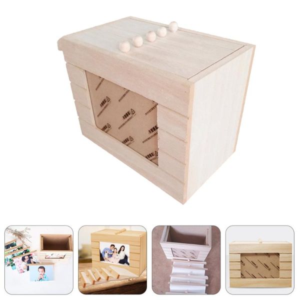 

frames 6-inch baby po creative wooden memorial box with picture frame