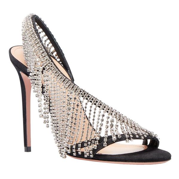 

sandals handmade rhinestone fashion women sandal thin heel high heels 2021 summer shoes woman black banquet pumps sandalias shoe