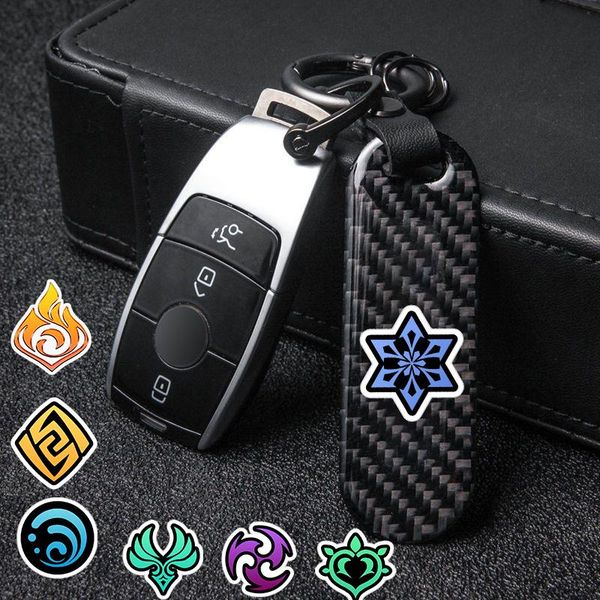 

keychains keychain genshin impact vision god's eye luminous 7 weaponsinazuma accessories bag pendant keyring custom, Silver