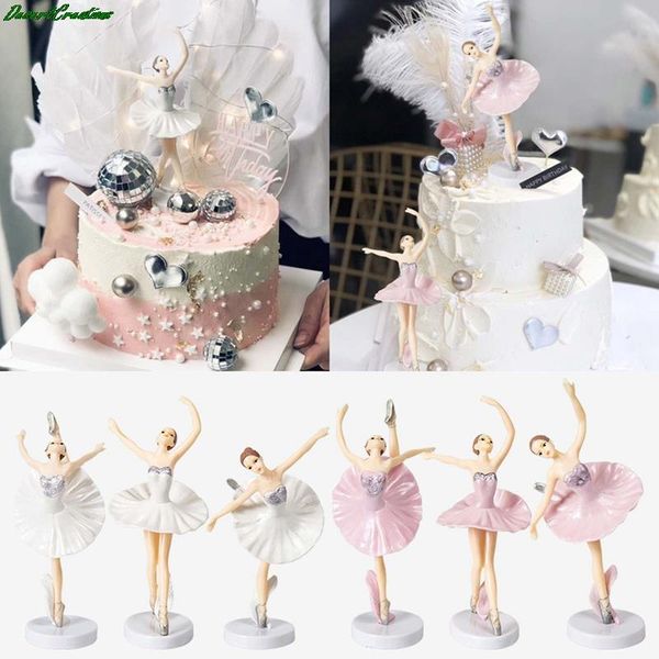 

other event & party supplies 3pcs ballet girls cake decor birthday kids gifts wedding dancing er decoration accessories