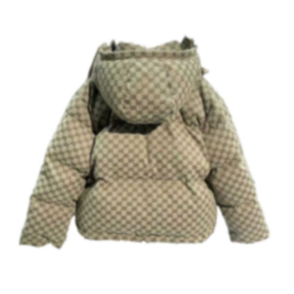 

designer luxury women classic outdoor down jackets winter coat solid color grid thicken woman clothing keep warm windproof jacket for, Black