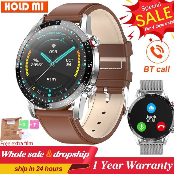 

l13 business smart watch men bt call mens phone watches ecg pressure heart rate fitness tracker sports smartwatch pk l16 l19, Slivery;brown