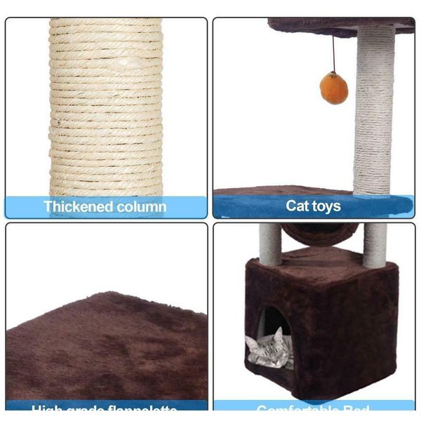 

black friday 36" cat tree bed furniture scratch cat tower post c jllgin xmhyard