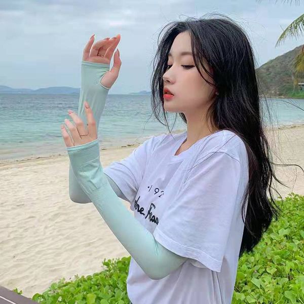 

summer korean ice silk sleeve for men's outdoor riding