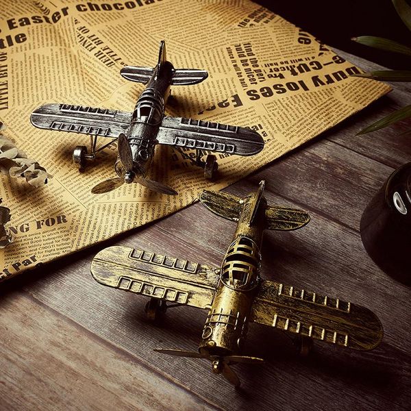 

decorative objects & figurines home decor room decoration accessories wrought iron airplane model ornaments antique decorations for table se