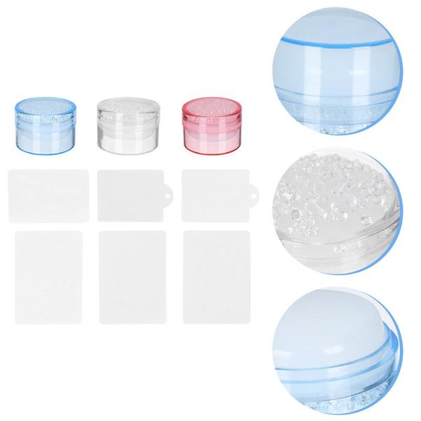 

nail art kits 3sets professional stamper salon manicure seal stamping supply