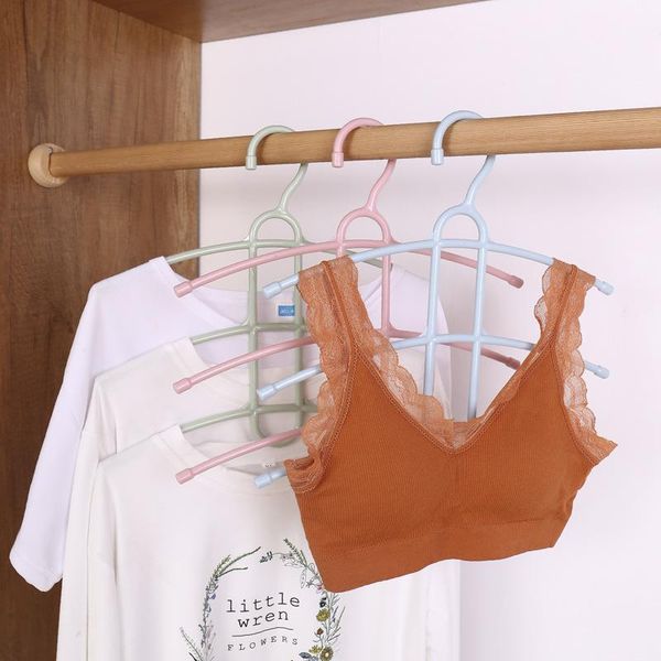 

hangers & racks high-quality magic three-layer non-slip hanger multifunctional creative fishbone plastic drying rack clothes