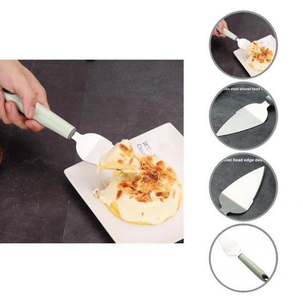 

baking & pastry tools stainless steel excellent serrated edge cake dessert shovel portable knife anti-slip handle for restaurant