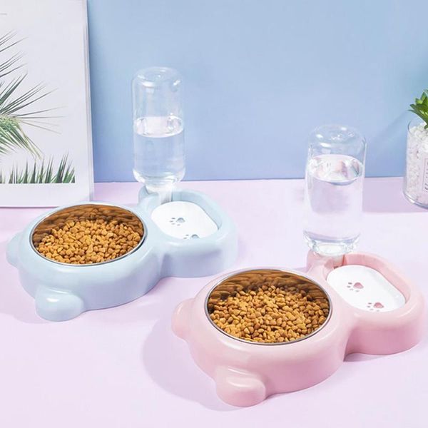 

cat bowls & feeders 2 in 1 automatic feeder with moisture-proof mouth filling foods water for dog