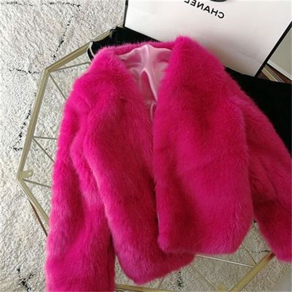 

2021 new high-end fashions women's artificial fur coat s97 taxf, Black