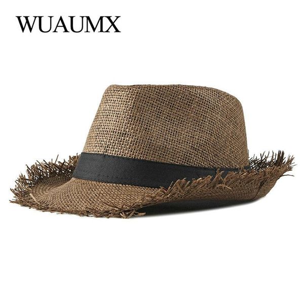 

stingy brim hats simple fashion straw hat women spring summer fedoras for female breathable jazz caps panama sun drop, Blue;gray