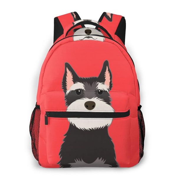 

backpack travel pack schnauzer dog sports bag outdoor climbing