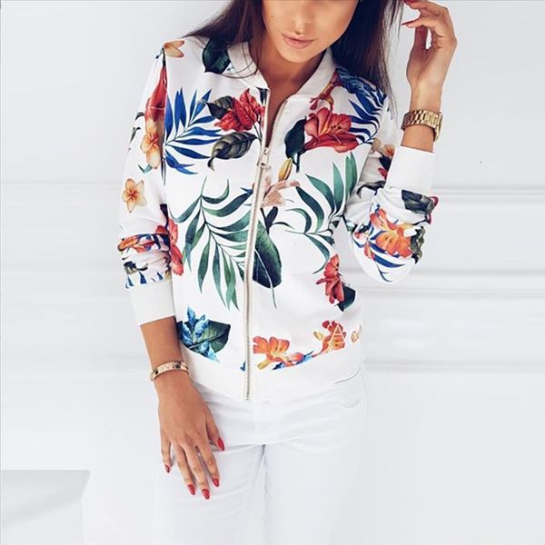 

black retro floral print women short spring jacket o neck long sleeve slim women bomber jacket plus size thin zipper, Black;brown