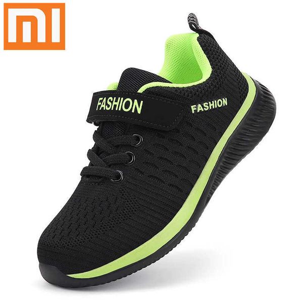 

xiaomi children casual shoes kids running sneakers comfortable boys sport tenis shoes new lightweight breathable girls sneakers g1025, Black;red