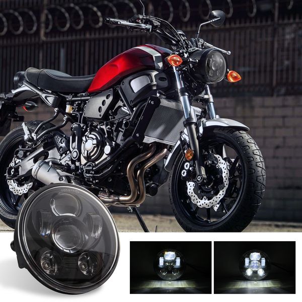 5,75 pollici Moto LED Lighting Giallo e bianco Faro del faro Motore Motore Modificato Universale Bright Light
