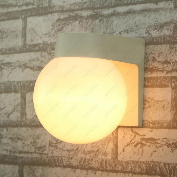 

outdoor wall lamps 3w/5w/7w/10w/15w led mount light fixture waterproof lamp e27 bulb garden patio gate stainless steel pmma