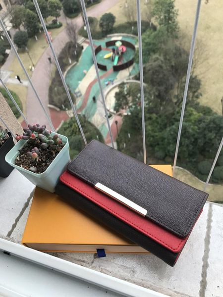 

womens wallet clutch ladies holders purses cards and coins fashion lady pu leather credit card holder mens wallets quality, Red;black