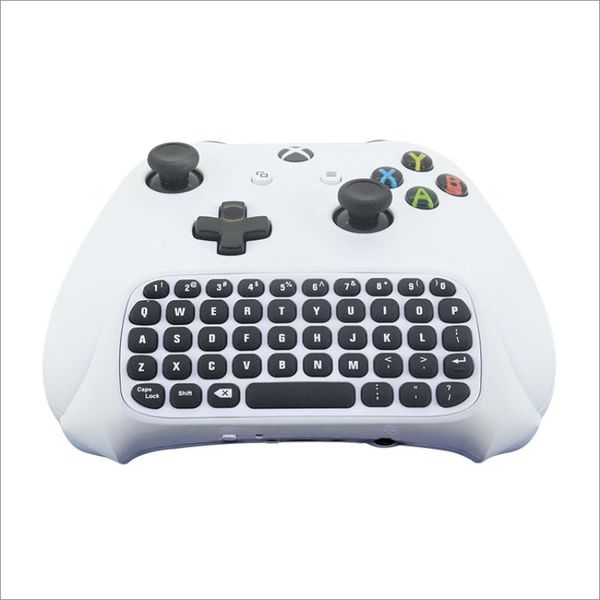 

mini gaming keyboard 47 keys 2.4g usb wireless chatpad message keyboard keypad for xbox one game controller gamepad