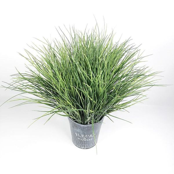 

50cm 7 fork artificial onion grass tropical plants bouquet plastic leaves wall fake geen grass plants for wedding home decor