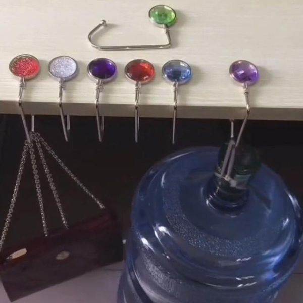 

hooks & rails 1pc foldable bag purse hook handbag holder wallet hanger shell table