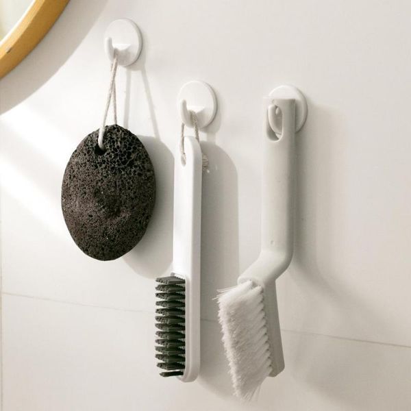 

hooks & rails simplicity multi functional strong adhesive keys wall hanging hole traceless bathroom kitchen door coat and hat hook
