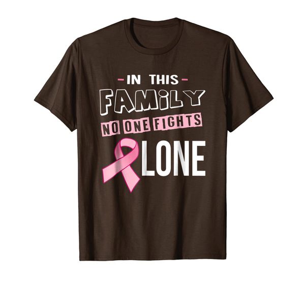 

In This Family No One Fights Alone Cancer Awareness Shirt, Mainly pictures