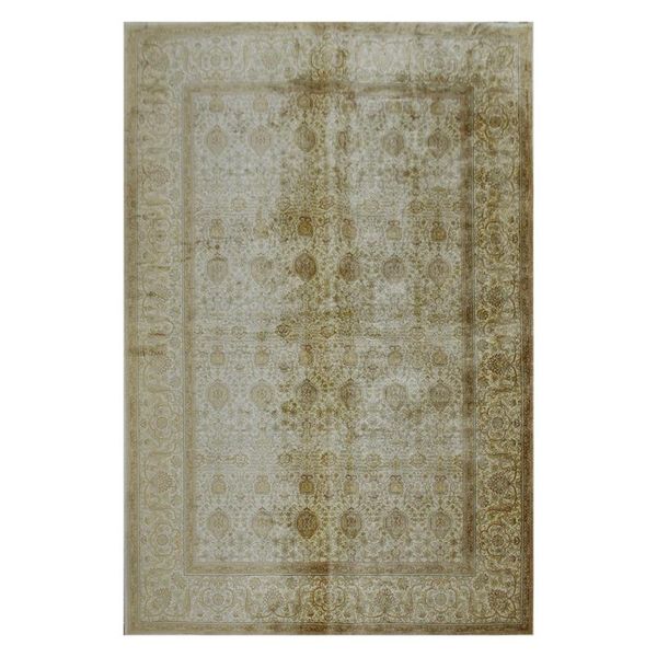 

carpets 4'x6' floral flowers silk hand knotted bedroom handmade rugs