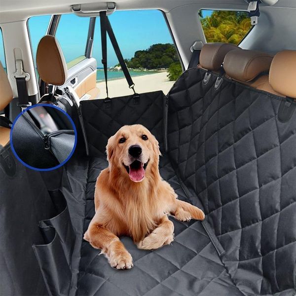 

dog car seat covers laugudog cover rear back mat non-slip cushion pet carrier hammock protector with pocket pets outdoor travel