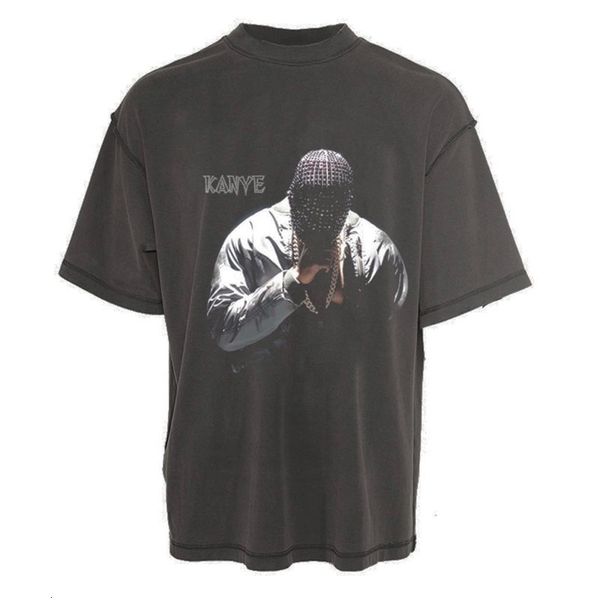 

2021 new vintage kanye west ye sunday service t shirts men women 1:1 wash make old oversize tees t-shirts harajuku zi4y, White;black
