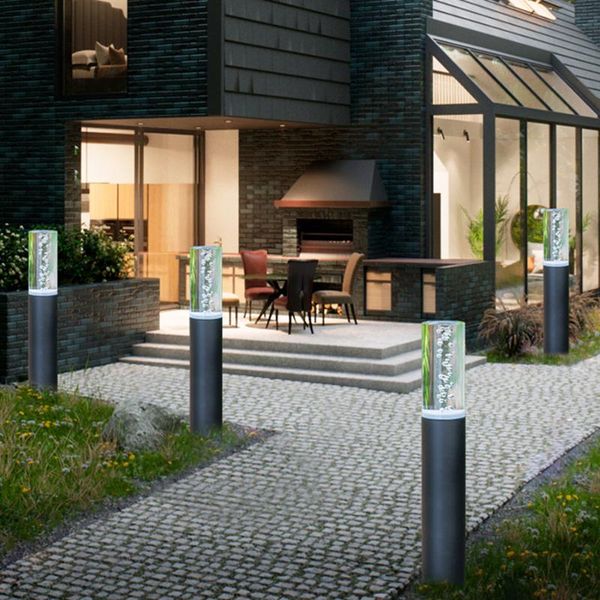 

lawn lamps 30cm/50cm outdoor garden post lamp waterproof acrylic bubbles bollard light villa courtyard landscape pathway pillar