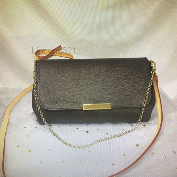 

m40718 favorite mm classic handbag fashion women crossbody bag chain shoulder bags leather damier azur ebene canvas cross body bag n41275