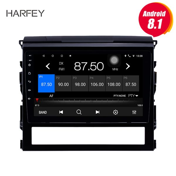

android 10.0 touchscreen car dvd radio player bluetooth gps navi 9" for 2016-toyota land cruiser 200 support tpms dvr obd ii sd 3g wifi