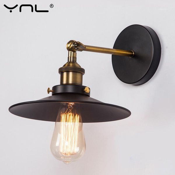 

wall lamp vintage industrial sconce lights fixture e27 110v-220v black color indoor retro for living room bar bedroom light1