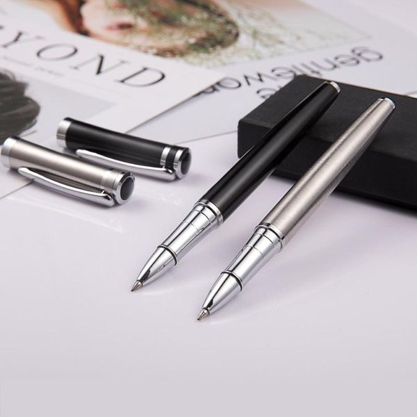 

ballpoint pens rollerball pen 0.7mm blue/black ink refill luxury metal brand business for writing office stationery supplies, Blue;orange