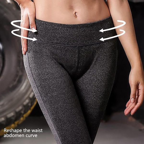 

women's leggings ladies pants pantalones de mujer with reflective strips and pocket high stretch sweatpants legging, Black