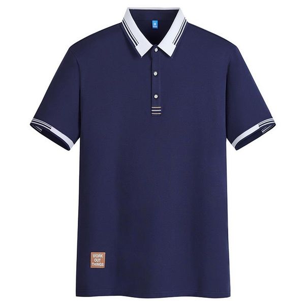 

men's polos 2021 labeled fashion shirt short sleeve summer cotton breathable anti-shrink t-shirt asian size m-4xl, White;black