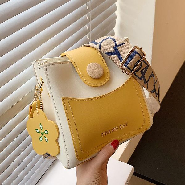 

evening bags bag female summer 2021 large-capacity trend printing bucket wide shoulder strap one-shoulder messenger