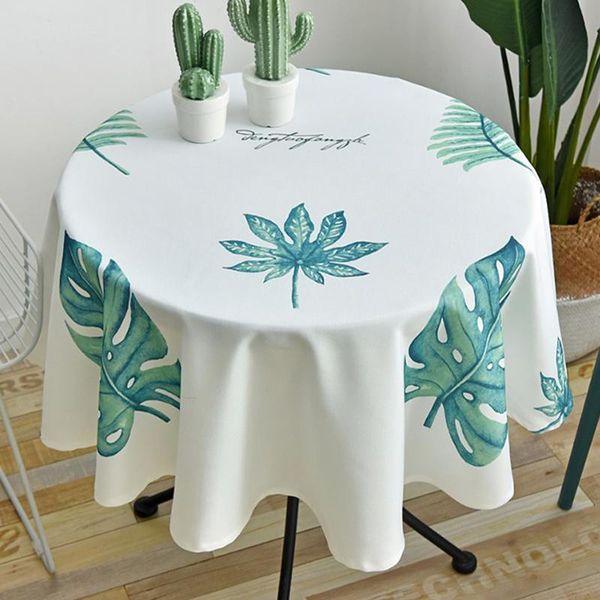 

table cloth simple round nordic style pastoral small fresh waterproof restaurant large tablecloth