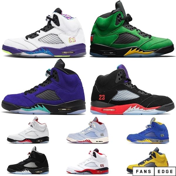 

wholesale jumpman 5 purple grape 5s se oregon alternate bel mens basketball shoes fire red designer retro mens trainers sneakers size 13