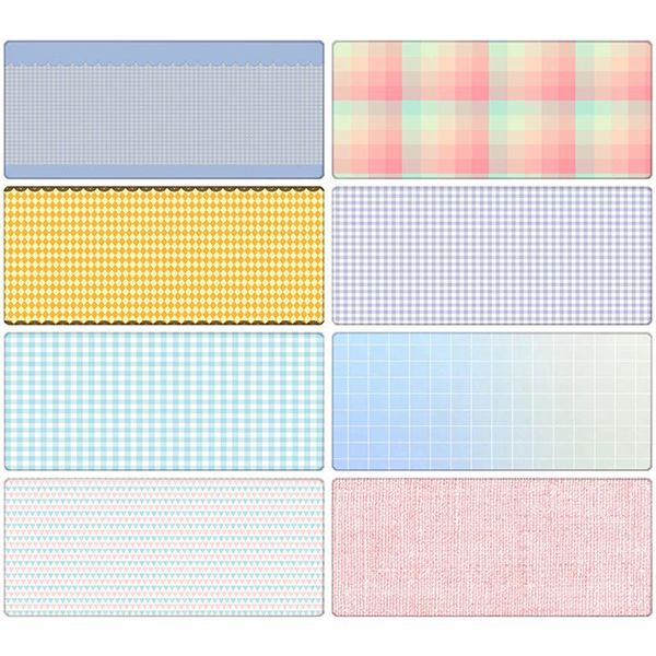 

mouse pads & wrist rests gaming pad check pattern rubber non slip base smooth surface suitable for computers and desks table mat
