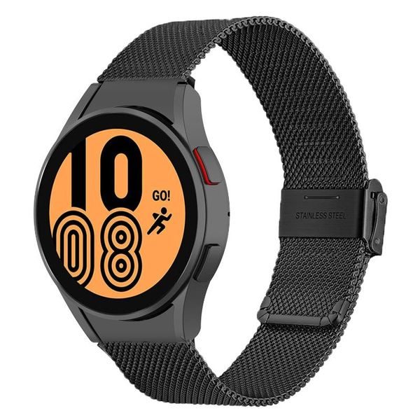 

watch bands for samsung galaxy 4 classic strap 46mm 44mm 40mm 42mm stainless steel metal milanese without gap at the curved end, Black;brown