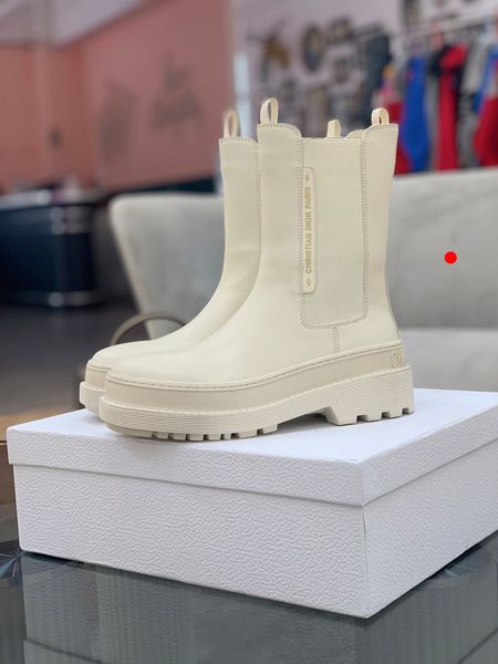 

2022 the new boots winter women ankle black leather autumn warm fur motorcycle non-slip waterproof female platform shoes snow boot -l505
