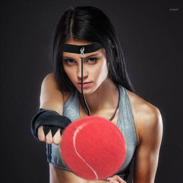 

punching balls bouncy ball fight elastic boxing equipment with head band for reaction speed training punch exercise fashion red-abl1
