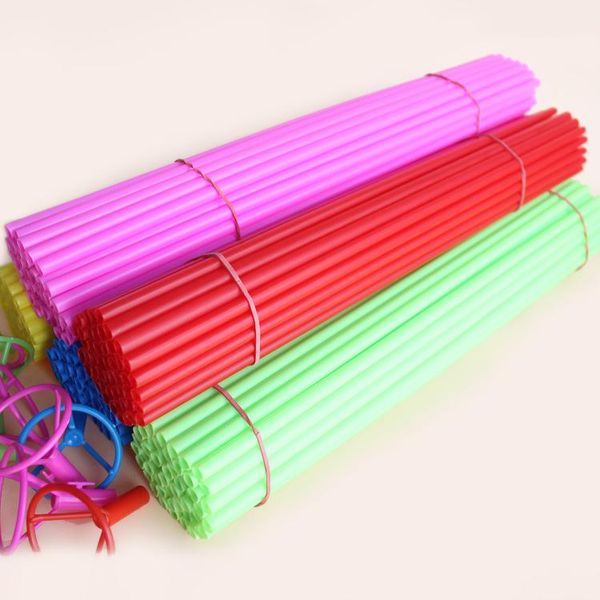 

party decoration 25pcs/50pcs/set foil balloon sticks colored pvc rods for balloons holder with cup accessories 40cm