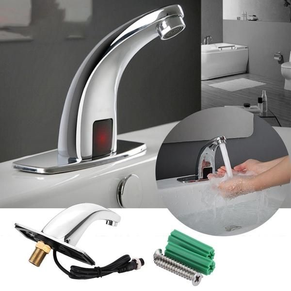 

bathroom sink faucets hands infrared water tap touchless cold inductive electric basin faucet automatic mixers sensor
