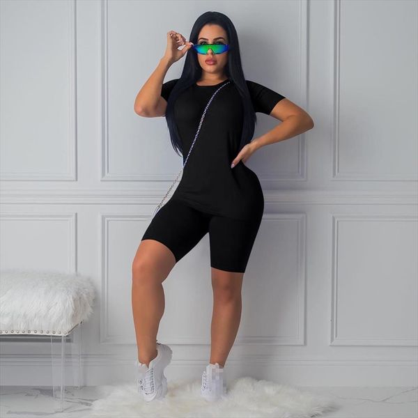 

summer clothes two piece set womens tracksuits cotton 2 pieces sets suits, Gray