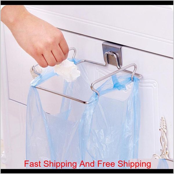

hanging garbage bags storage organizer rack stainless steel trash bag holder towel gloves hanger for kitchen ca qylsrj lyqlove