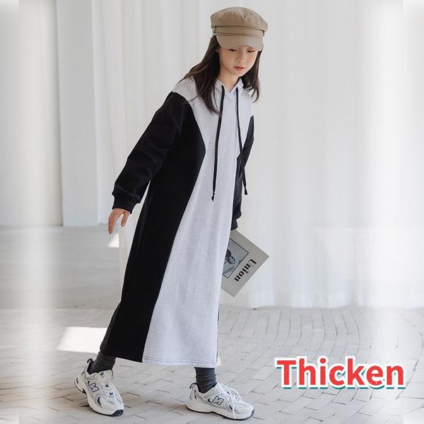 

girl's dresses yourseason autumn spring girl cotton long style kids casual two color patchwork dress baby children loose clothes, Red;yellow